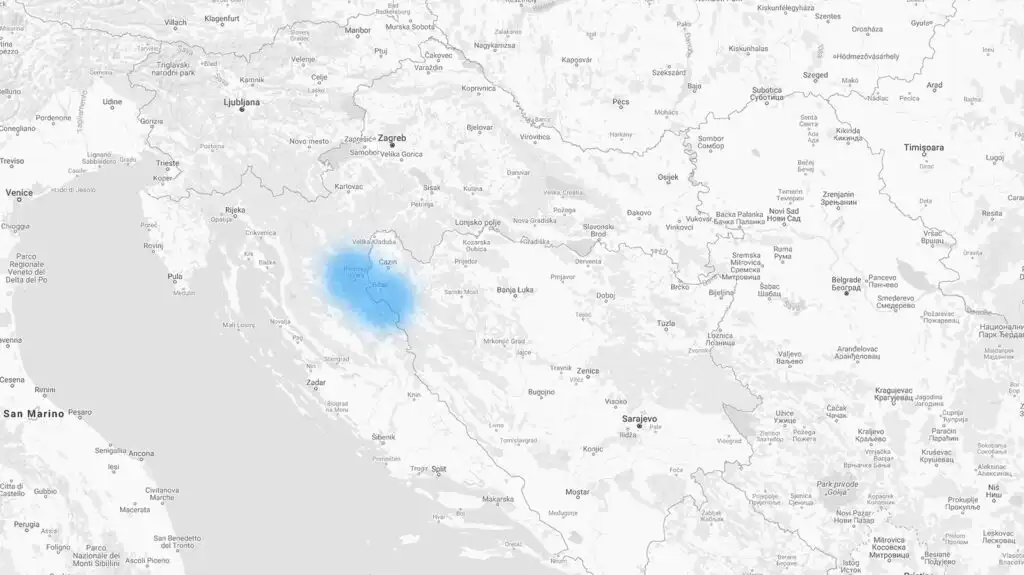 Map of Plitvice Lakes National Park